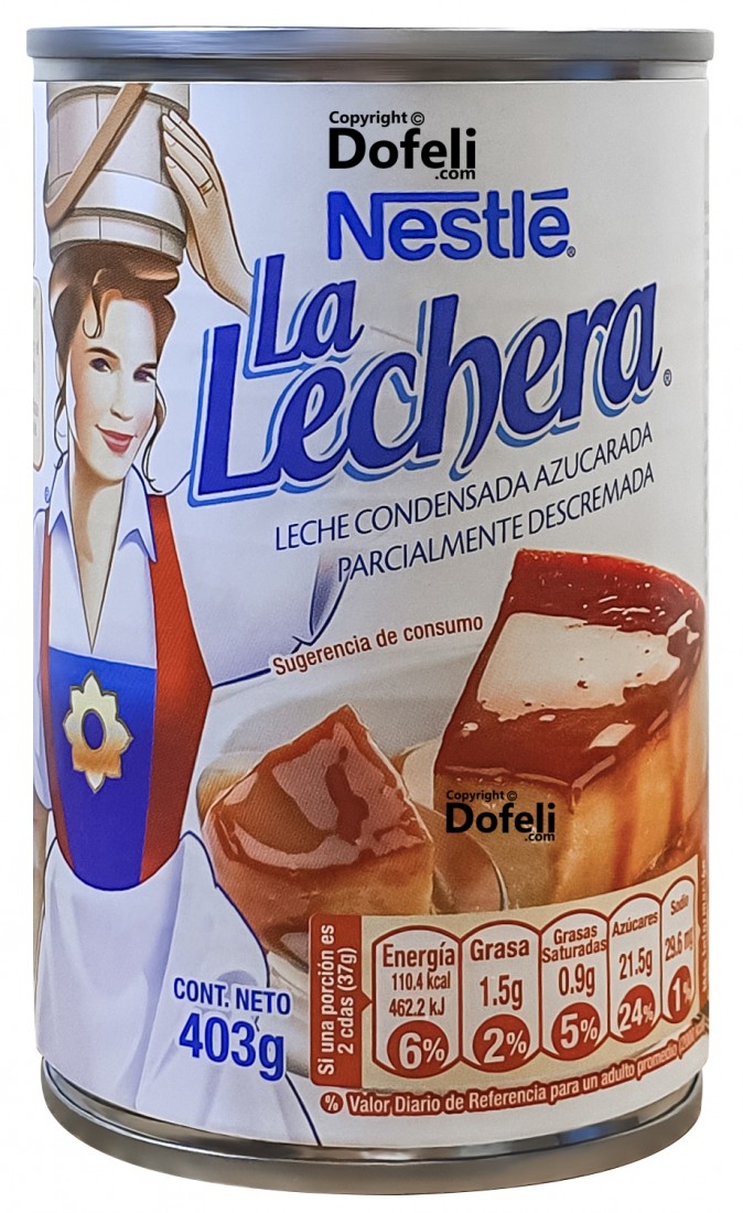 Sweetened condensed milk from Dominican Republic by Nestlé La Lechera.